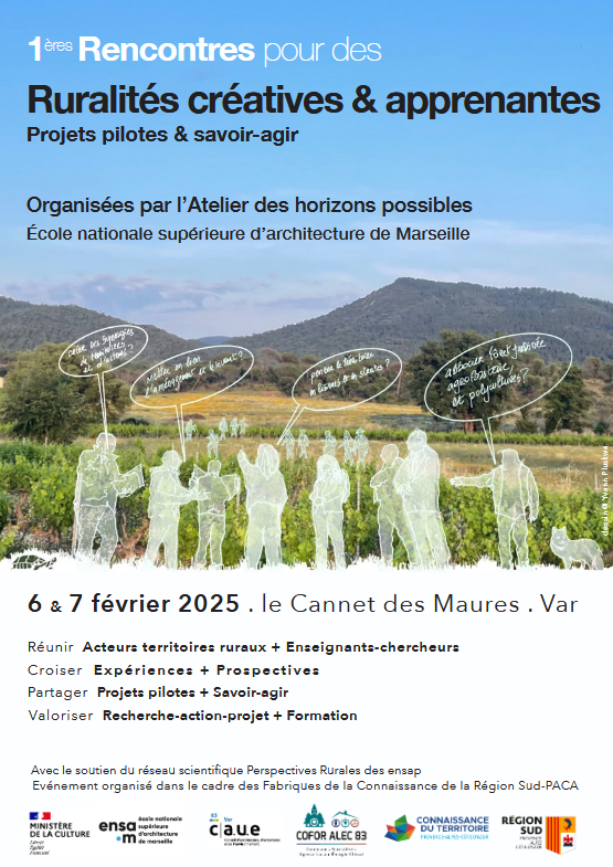 1ères Rencontres pour des ruralités créatives & apprenantes – Le Cannet des Maures (83) – 6 & 7 février 2025