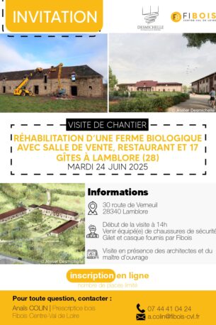 Visite : réhabilitation d’une ferme biologique avec salle de vente, restaurant et gîtes à Lamblore (28) – 24 juin 2025